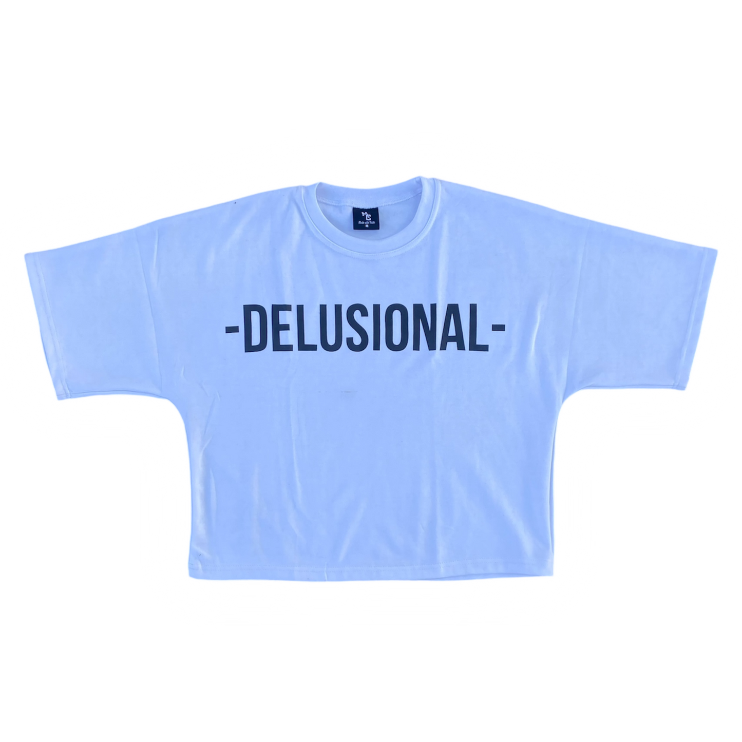 MC -DELUSIONAL- Oversized Tee (White)